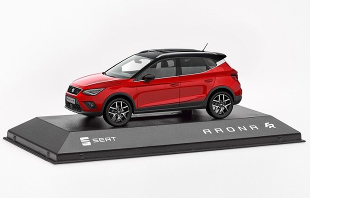 SEAT Arona FR Modellfahrzeug 1:43, desire red