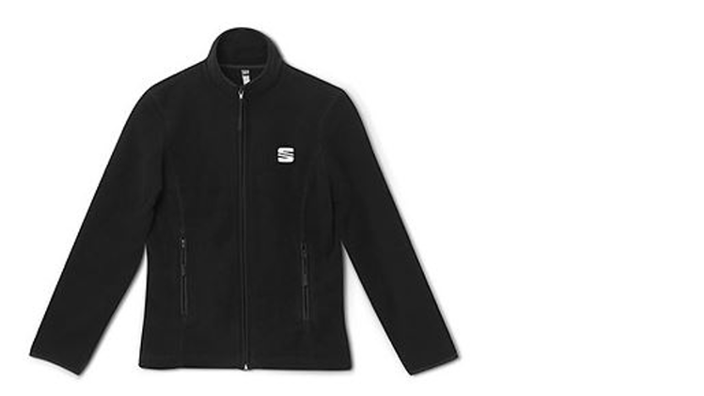 SEAT Damen Fleecejacke schwarz