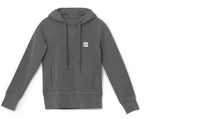 SEAT Damen Hoodie, Bio Baumwolle, dunkelgrau