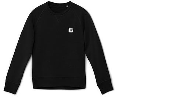 SEAT Damen Pullover, Bio Baumwolle, schwarz