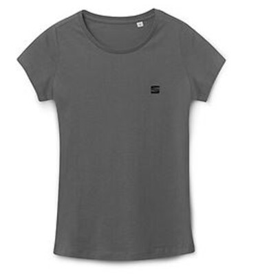 SEAT Damen T-Shirt, Bio Baumwolle, dunkelgrau