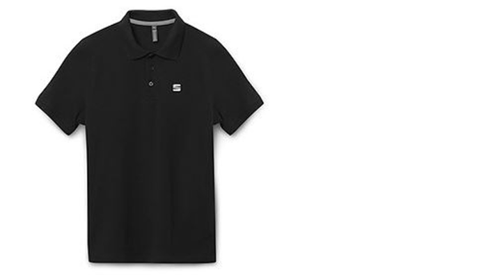 SEAT Herren Kurzarm Polo Shirt, schwarz