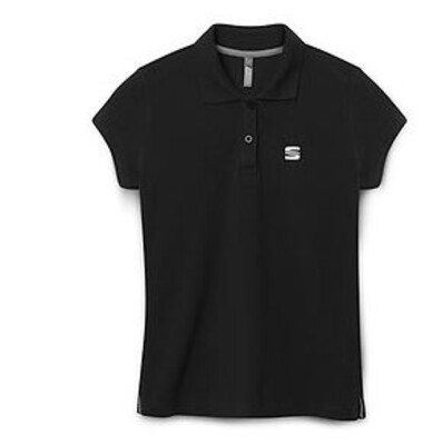 SEAT Damen Polo Shirt, schwarz