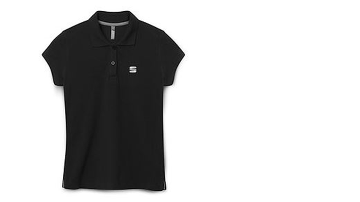 SEAT Damen Polo Shirt, schwarz