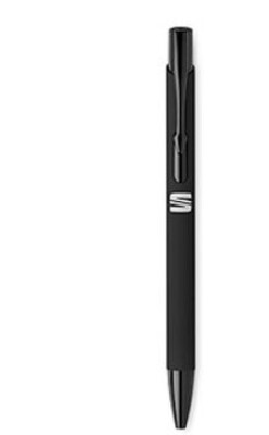 SEAT Soft Touch Kugelschreiber, schwarz