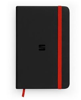 SEAT Notizbuch A5 schwarz/rot